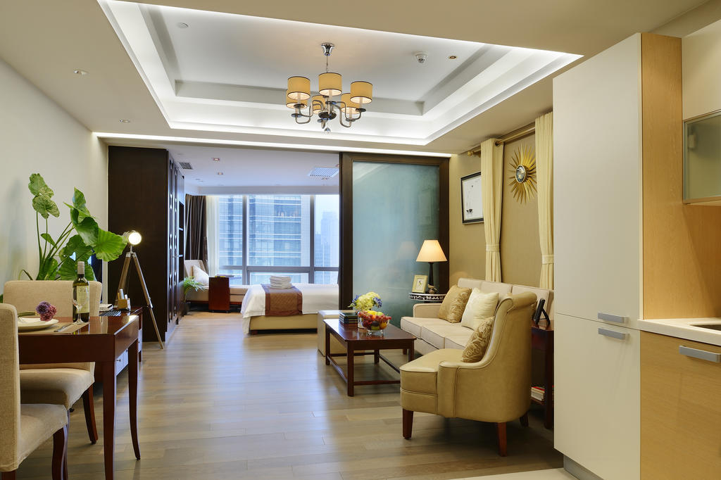 Yousu Hotel & Apartment Nanjing Xuanwu Lake Jinmao Plaza Branch Habitación foto