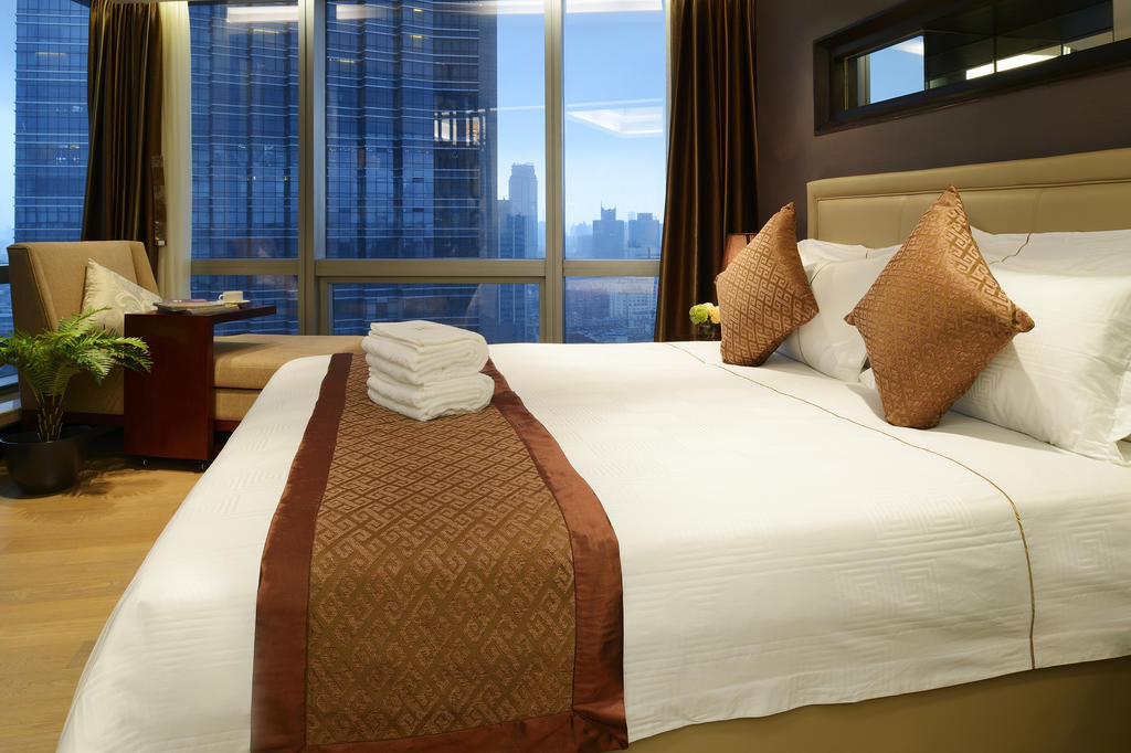 Yousu Hotel & Apartment Nanjing Xuanwu Lake Jinmao Plaza Branch Habitación foto