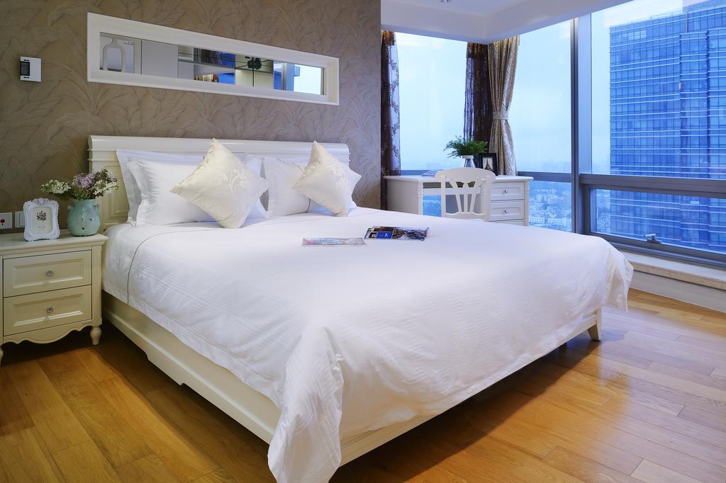 Yousu Hotel & Apartment Nanjing Xuanwu Lake Jinmao Plaza Branch Habitación foto